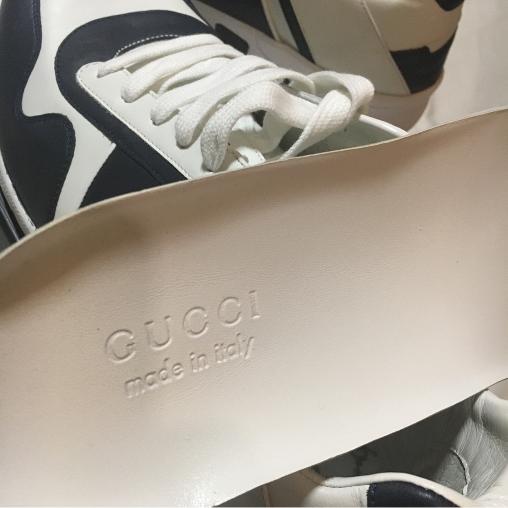 Gucci Sneakers Size 13 Navy Blue - Picture 6 of 16